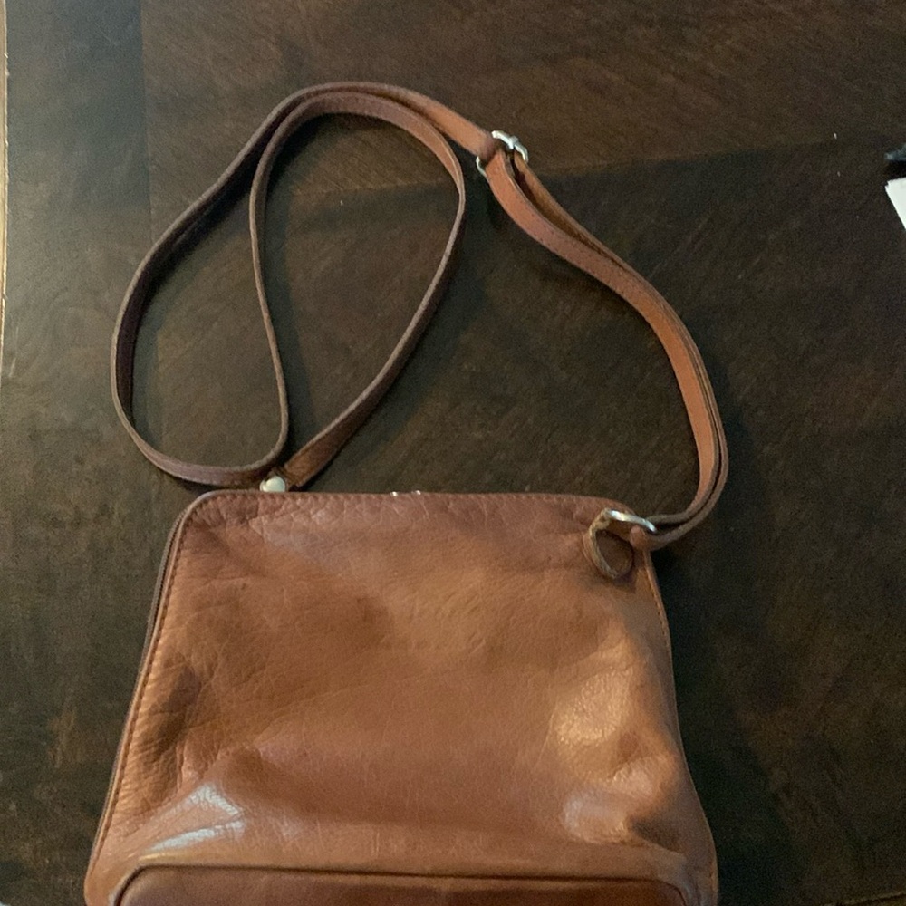 Unbranded Small Leather‎ Crossbody Brown
7x8x3